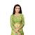 Parrot-green woven jacquard semi stitched lehenga