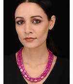 Red Onyx Beaded Handcrafted Necklace