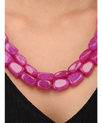 Red Onyx Beaded Handcrafted Necklace 2