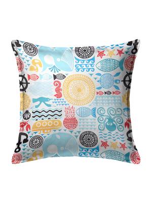 Houzzcode Seashore Kids Printed Cushion Cover 12"x12" (Set of 5) 2