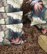 Houzzcode Tropical Black Cushion Cover 12"x12" (Set of 5)