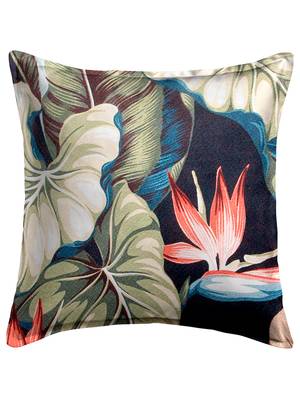 Houzzcode Tropical Black Cushion Cover 12"x12" (Set of 5) 2