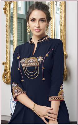 Black embroidered silk salwar 2
