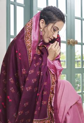 Pink embroidered silk salwar 3
