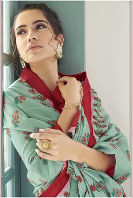Green embroidered silk salwar 2