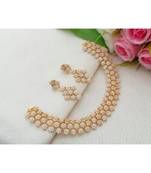 Elegant Designer Cubic Zircon Star Necklace With A Pair Of Ear Rings