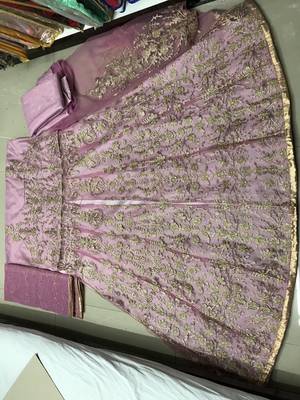 Pink embroidered santoon salwar 2