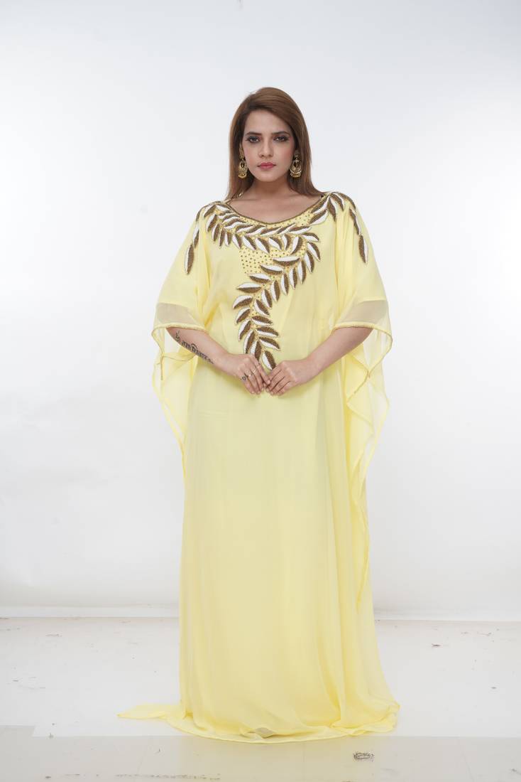 Dubai Kaftan Women Dress Long Gown Farasha Morocco Wear