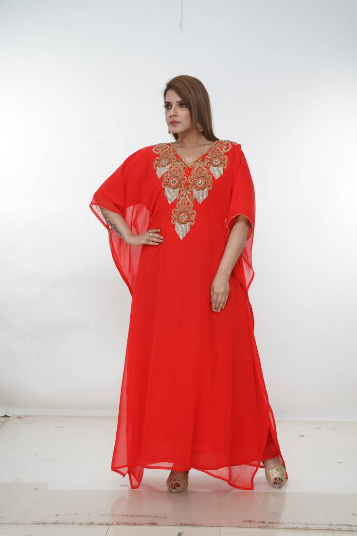 Dubai Kaftan Women Dress Long Gown Farasha Morocco Wear