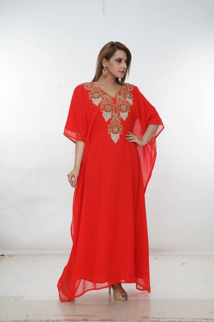 Dubai Kaftan Women Dress Long Gown Farasha Morocco Wear