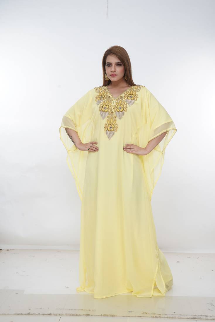 Dubai Kaftan Women Dress Long Gown Farasha Morocco Wear