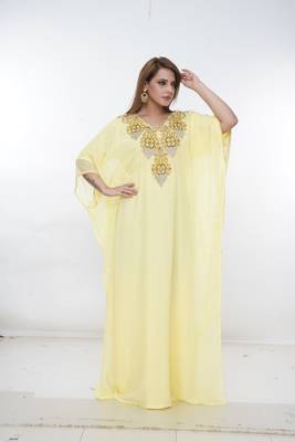 Dubai Kaftan Women Dress Long Gown Farasha Morocco Wear 3