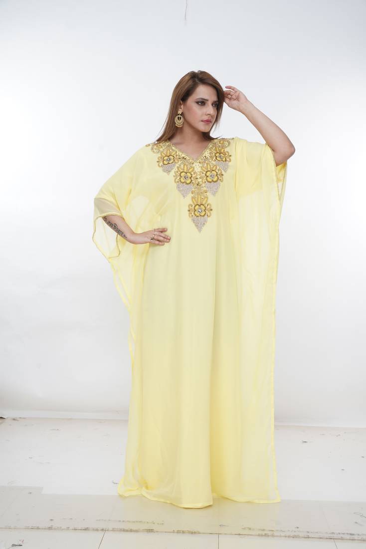 Dubai Kaftan Women Dress Long Gown Farasha Morocco Wear