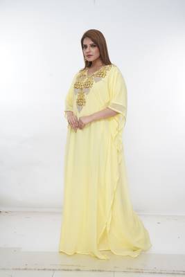 Dubai Kaftan Women Dress Long Gown Farasha Morocco Wear 4