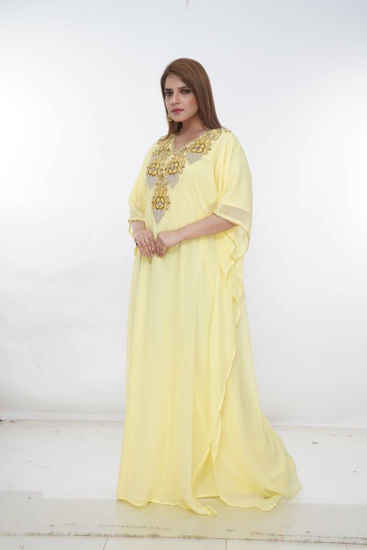 Dubai Kaftan Women Dress Long Gown Farasha Morocco Wear
