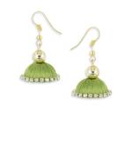 Girls Green Doomed Jhumka Earrings