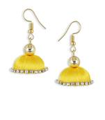 Girls Yellow Doomed Jhumka Earrings