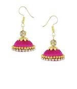 Girls Pink Doomed Jhumka Earrings