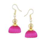 Girls Pink Doomed Jhumka Earrings
