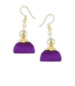 Girls Purple Doomed Jhumka Earrings