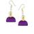 Girls Purple Doomed Jhumka Earrings