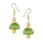 Girls Green Doomed Jhumka Earrings