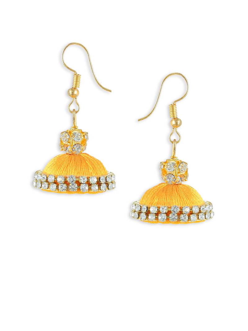 Girls Gold Doomed Jhumka Earrings