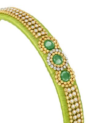 Girls Green Ethnic Hairband 2