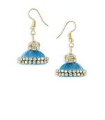 Girls Blue Doomed Jhumka Earrings