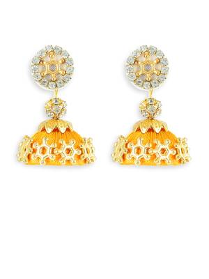 Girls Gold Doomed Jhumka Earrings 1