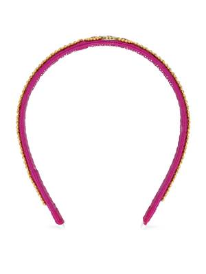 Girls Pink Ethnic Hairband 3
