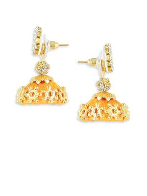 Girls Gold Doomed Jhumka Earrings 2