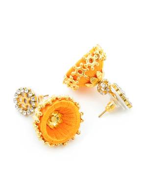 Girls Gold Doomed Jhumka Earrings 3
