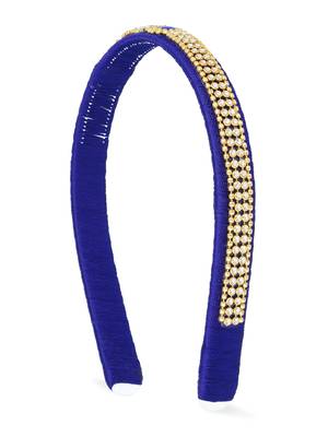 Girls Blue Ethnic Hairband 1