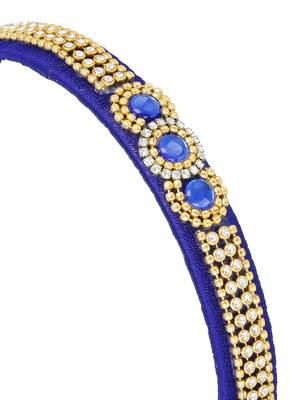 Girls Blue Ethnic Hairband 2