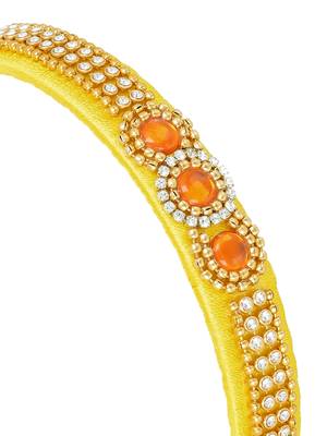 Girls Yellow Ethnic Hairband 2