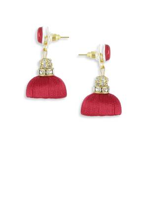 Girls Red Ethnic Hairband Set 3