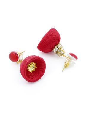 Girls Red Ethnic Hairband Set 4