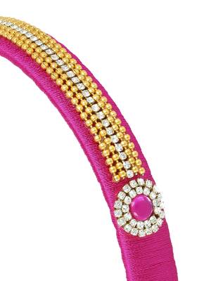 Girls Pink Ethnic Hairband 2