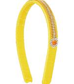 Girls Yellow Ethnic Hairband