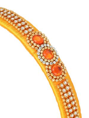 Girls Gold Ethnic Hairband Set 5