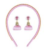 Girls Rose Ethnic Hairband Set