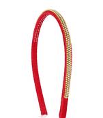 Girls Red Ethnic Hairband