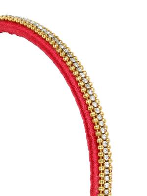Girls Red Ethnic Hairband 2