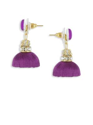 Girls Purple Ethnic Hairband Set 2