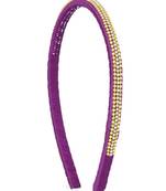 Girls Purple Ethnic Hairband