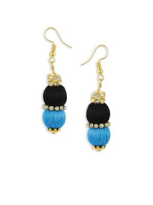 Girls Blue Doomed Jhumka Earrings 1