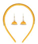 Girls Gold Ethnic Hairband Set