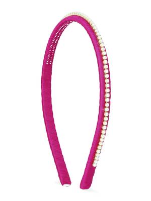 Girls Pink Ethnic Hairband 1