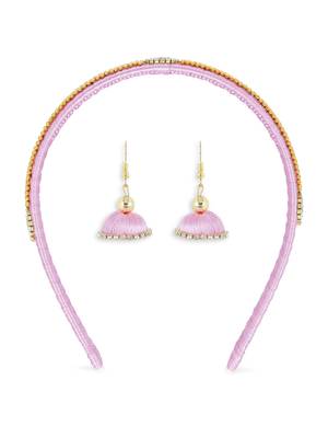 Girls Rose Ethnic Hairband Set 1